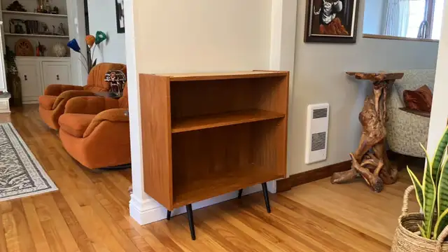 Mid century. TEAK TECK meubles. Buffet, bahut disques vinyles, b - Photo 6