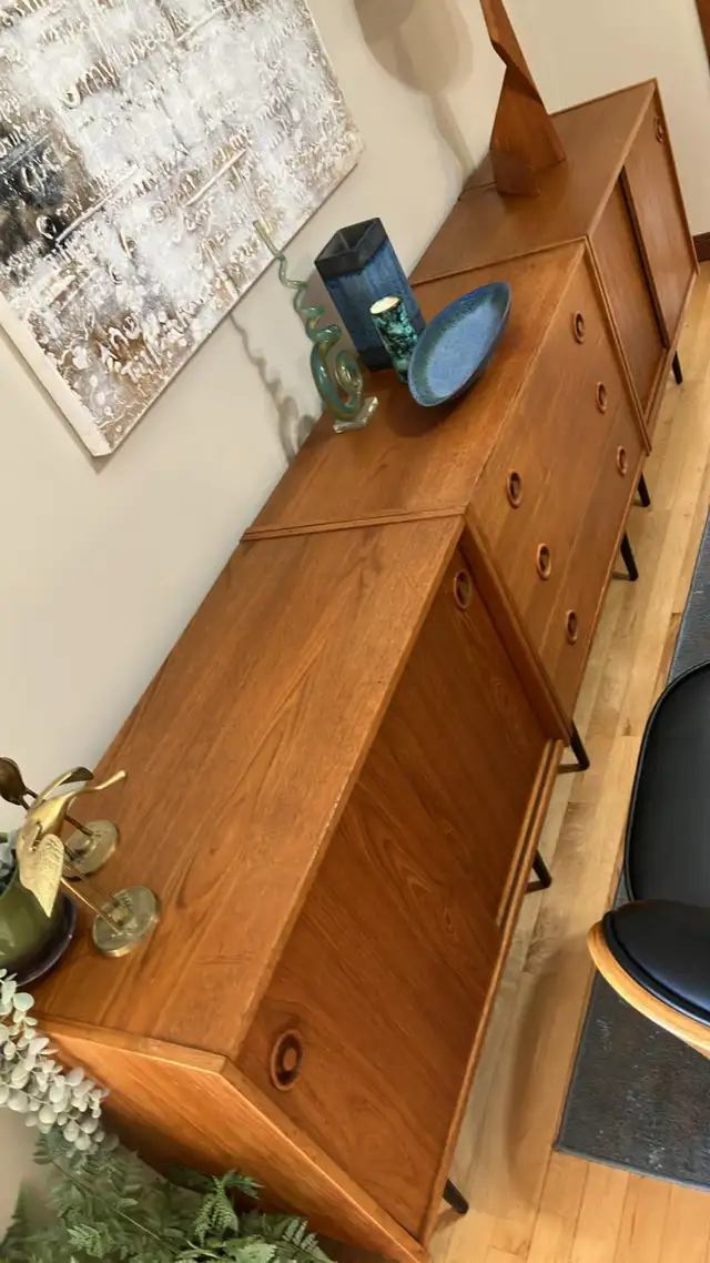 Mid century. Fauteuil style Eames chair / TEAK TECK Modular. Cré - Photo 6