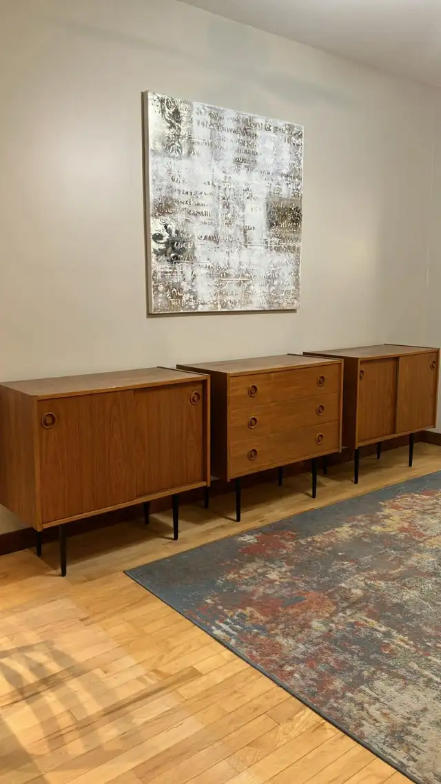 Mid century. Fauteuil style Eames chair / TEAK TECK Modular. Cré - Photo 7