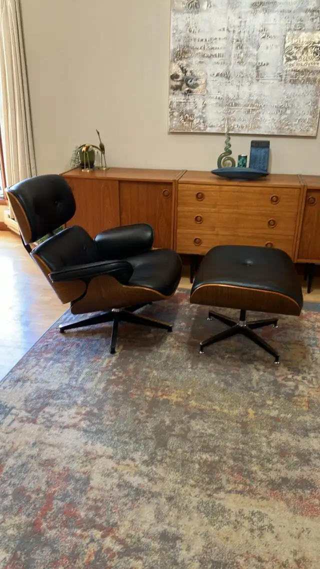 Mid century. Fauteuil style Eames chair / TEAK TECK Modular. Cré - Photo 8