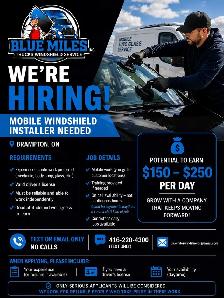 Mobile Trucks Windshield Installer Needed Brampton
