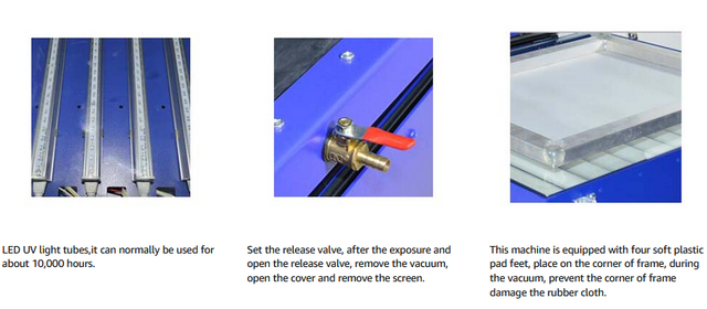 Vacuum UV Exposure Unit Screen Printing w/8 LED Tubes 219109 - Photo 5