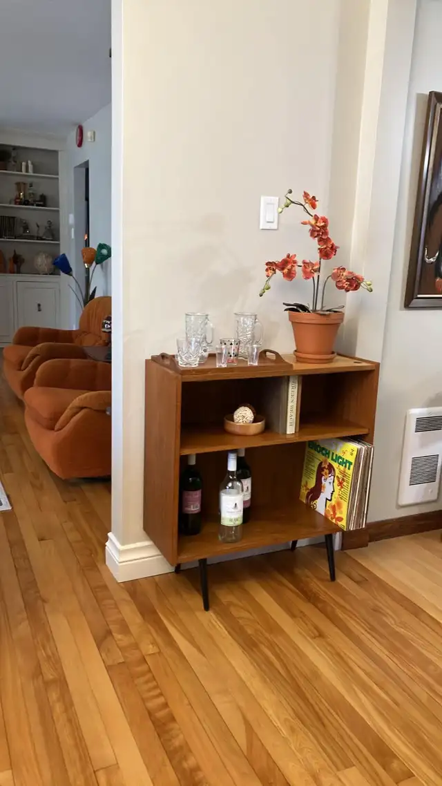 Mid century Meubles TECK TEAK. Commode d'angle / buffet biblioth - Photo 6