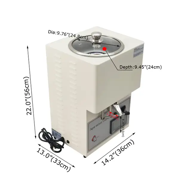 110V 2.9gal Intelligent Control Dental Lab Agar Mixer 056497 - Photo 2
