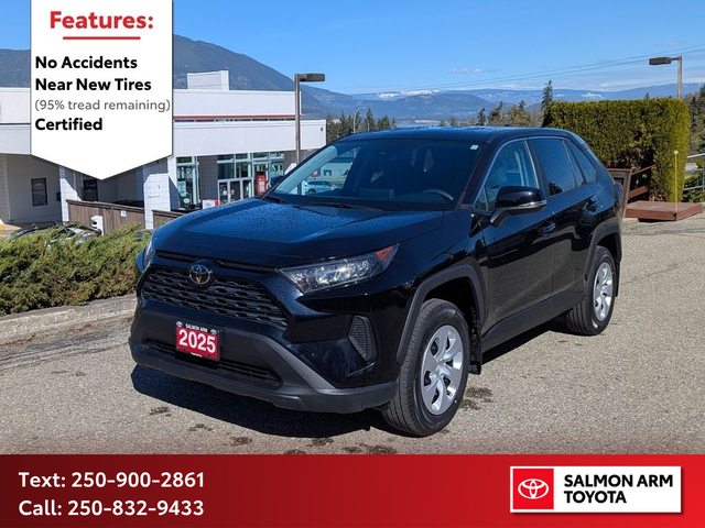 2025 Toyota RAV4 LE LE AWD, CERTIFIED, NO ACCIDENTS, NEAR NEW...