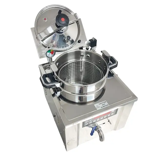 Numerical Control Desktop 304SS Pressure Fryer 16L 220V 022940 - Photo 9