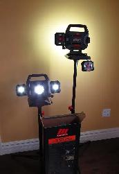 3000 lumens LED tripod worklights photography Motomaster - Photo 3