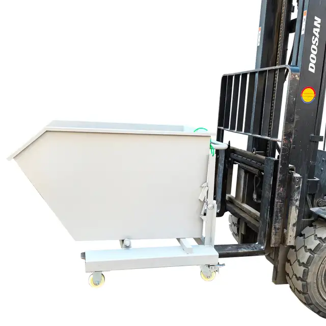 Self-Dumping Steel Hopper for Manual Operation Forklifts 170166 - Photo 2