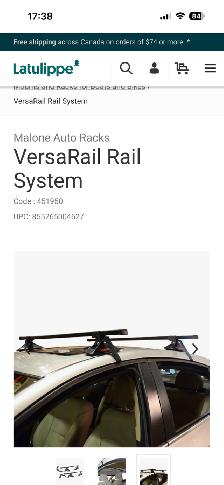 Rack de toit pour canot, kayak ou autres