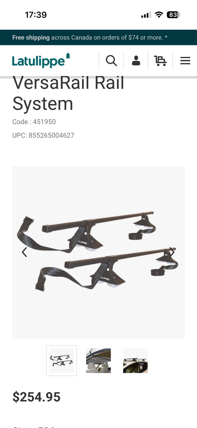 Rack de toit pour canot, kayak ou autres - Photo 2