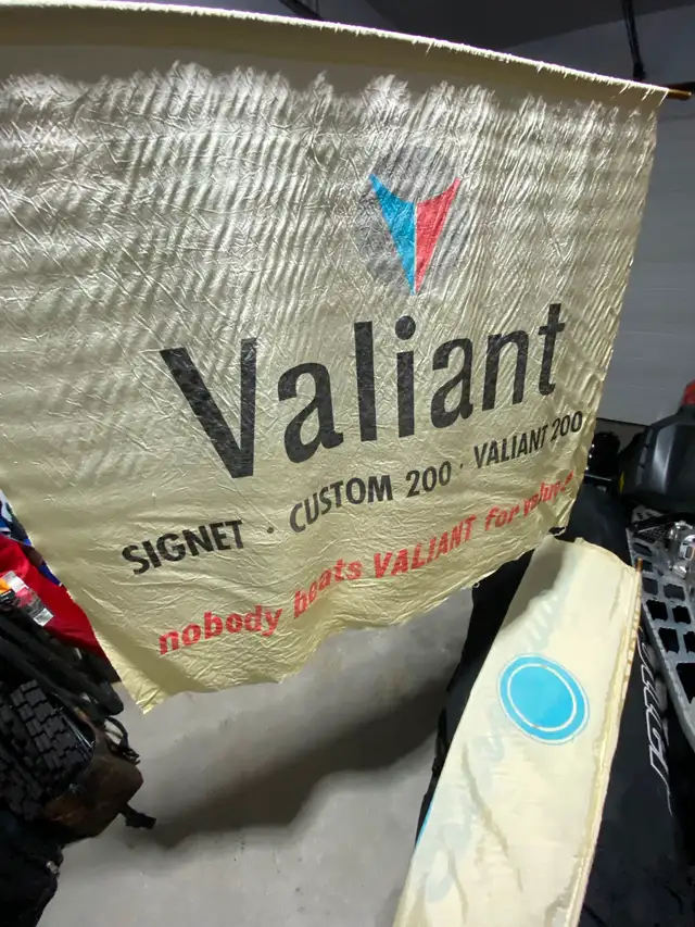 Vintage late 60’s early 70’s Barracuda & Valiant Dealer Banners - Photo 2