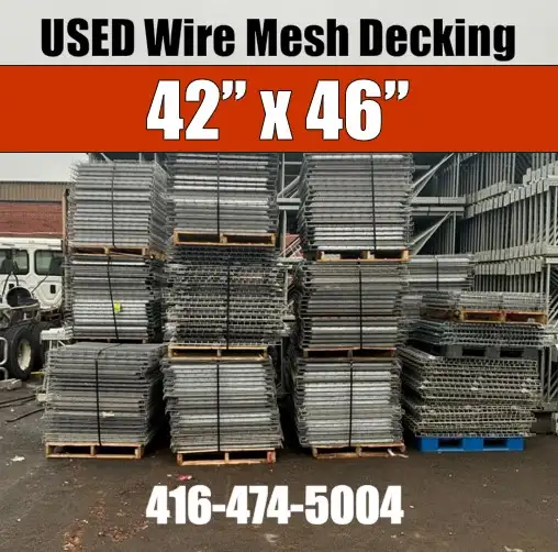 USED Wire Mesh Decking Deck 42'x46' for Pallet Racking