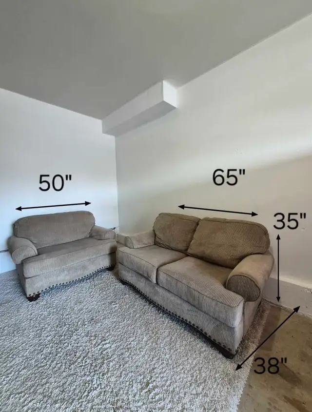 FREE DELIVERY Comfy Matching 2 Seater Loveseat & Single Sofa - Photo 9