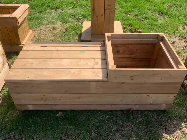 Planter Box Bench with storage