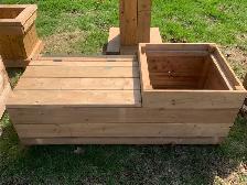 Planter Box Bench with storage