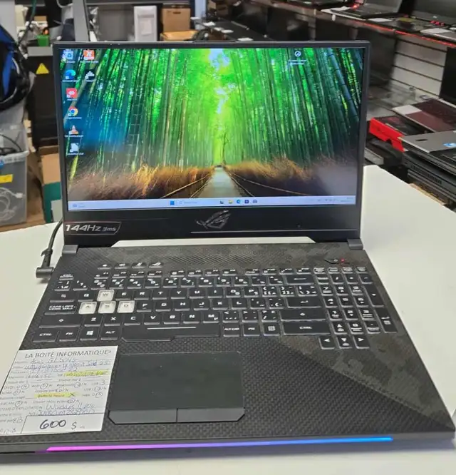 ASUS GL504G i7-8750H 32GB DDR4 Batterie NEUVE GTX 1060 SSD 512Go