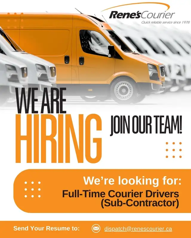 Now Hiring: Full-Time Courier Driver (Sub-Contractor) – Winnipeg - Photo 3