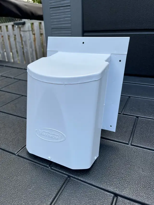 clapet extérieur 4 po blanc