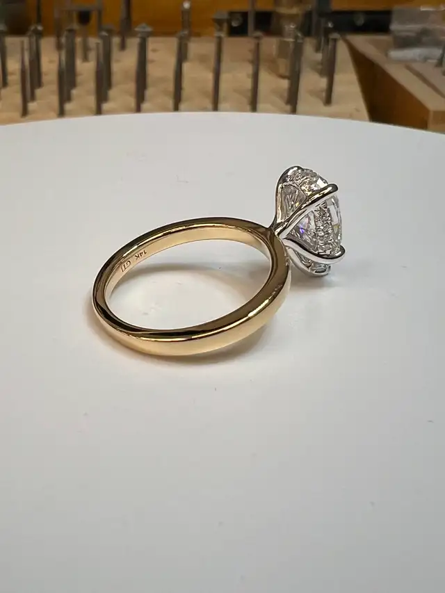 3.04ct Pear Lab Grown Diamond Engagement Ring - - Photo 4