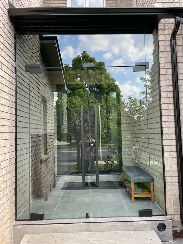 Frameless Glass Entrance Enclosure - Photo 3