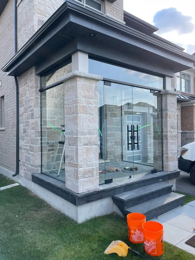 Frameless Glass Entrance Enclosure - Photo 6