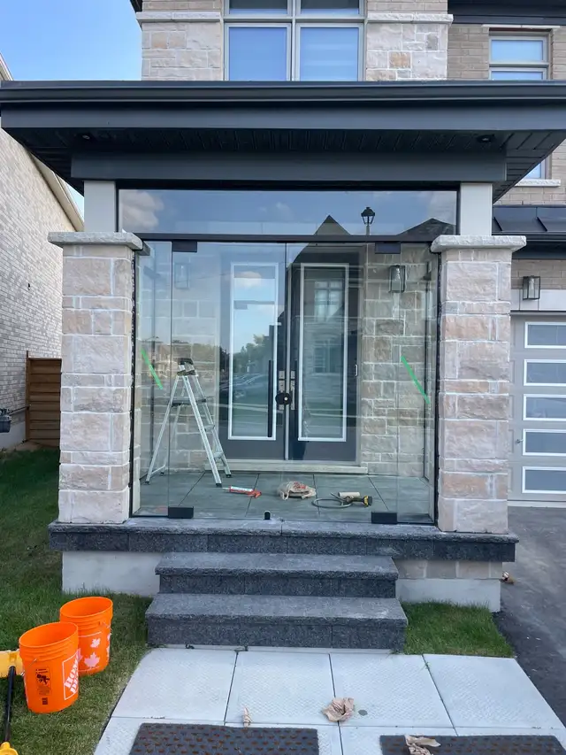 Frameless Glass Entrance Enclosure - Photo 8