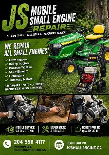 $60 Js Mobile Lawnmower Repair