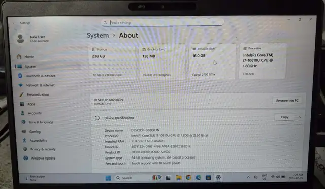 DELL LATITUDE 5410 – i7 / 16GB / SSD – FHD – READY – $370 - Photo 6