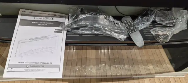 48' CLASSICFLAME ELECTRIC FIREPLACE – WALL MOUNT – MINT - $170 - Photo 2