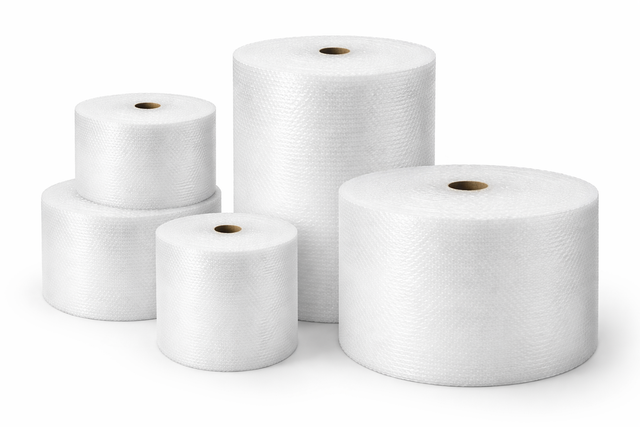 3/16 small bubble wrap 750ft roll 24' inch width non-perforated