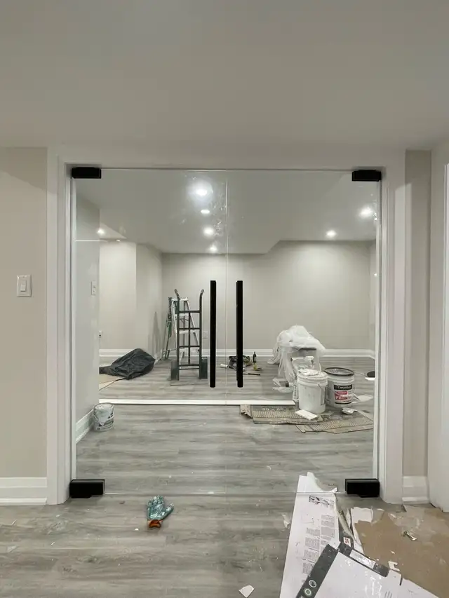 Frameless Glass Home Office Partition - Photo 2