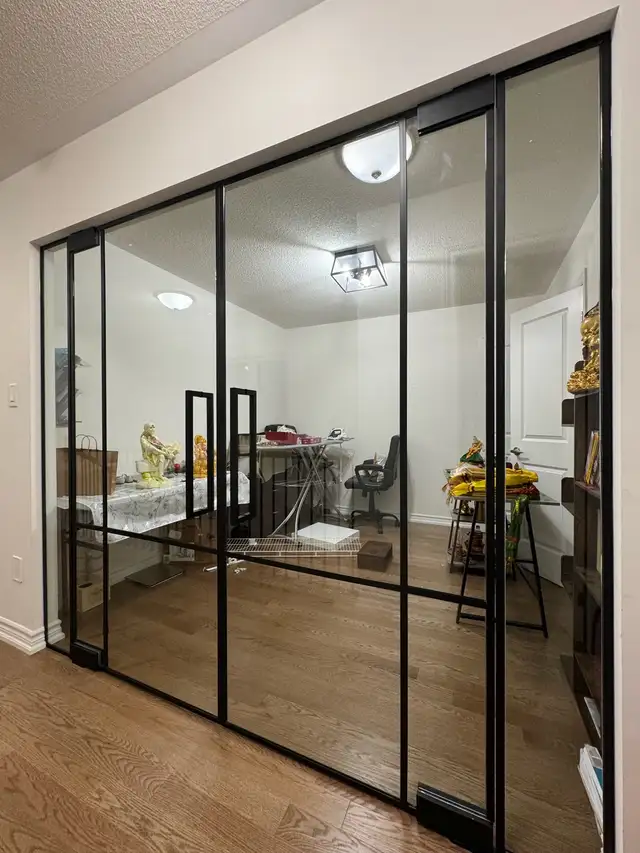 Frameless Glass Home Office Partition - Photo 4