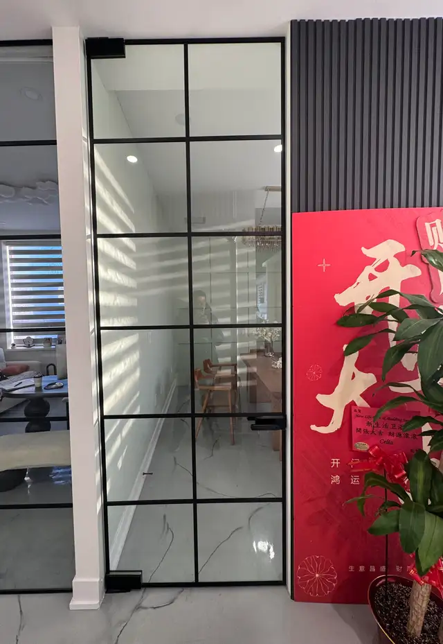 Frameless Glass Home Office Partition - Photo 6