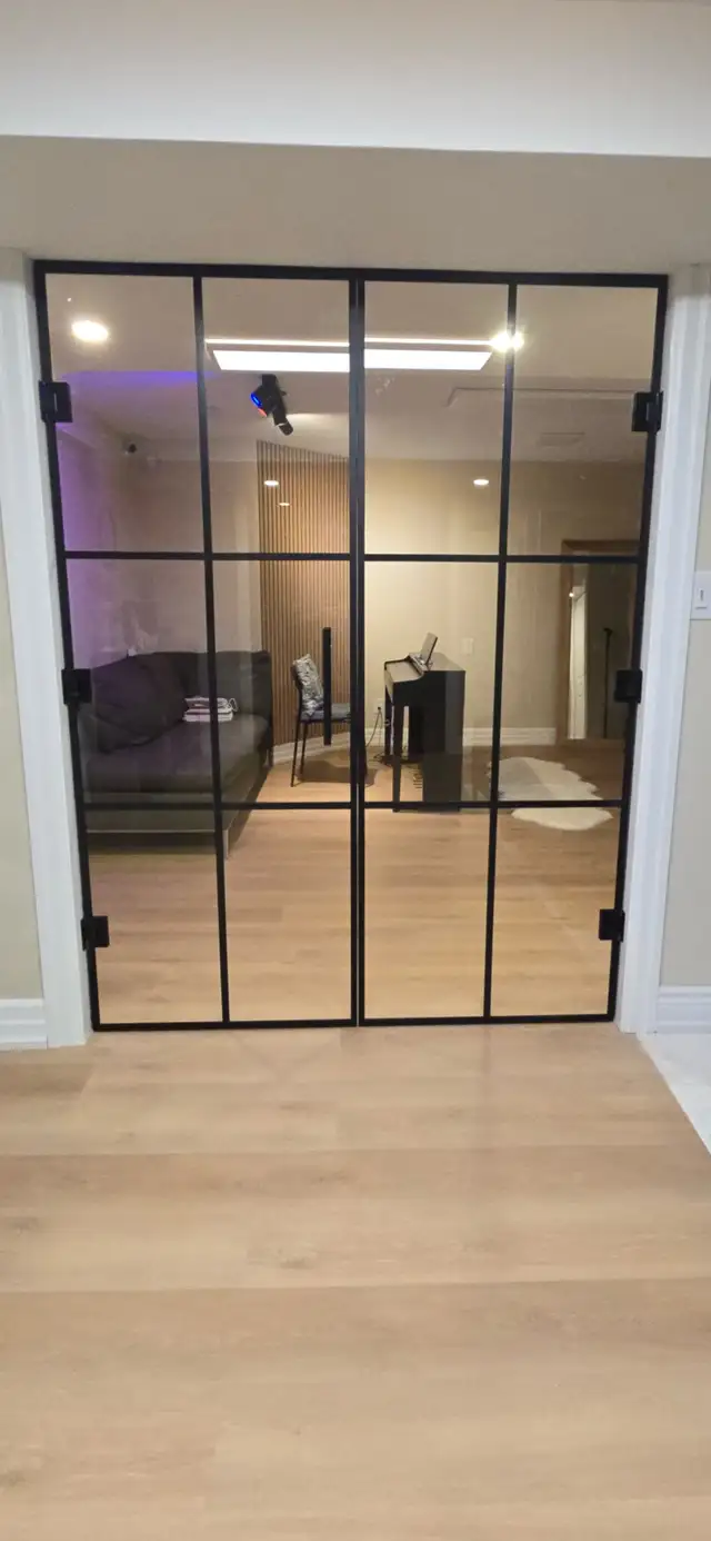 Frameless Glass Home Office Partition - Photo 10