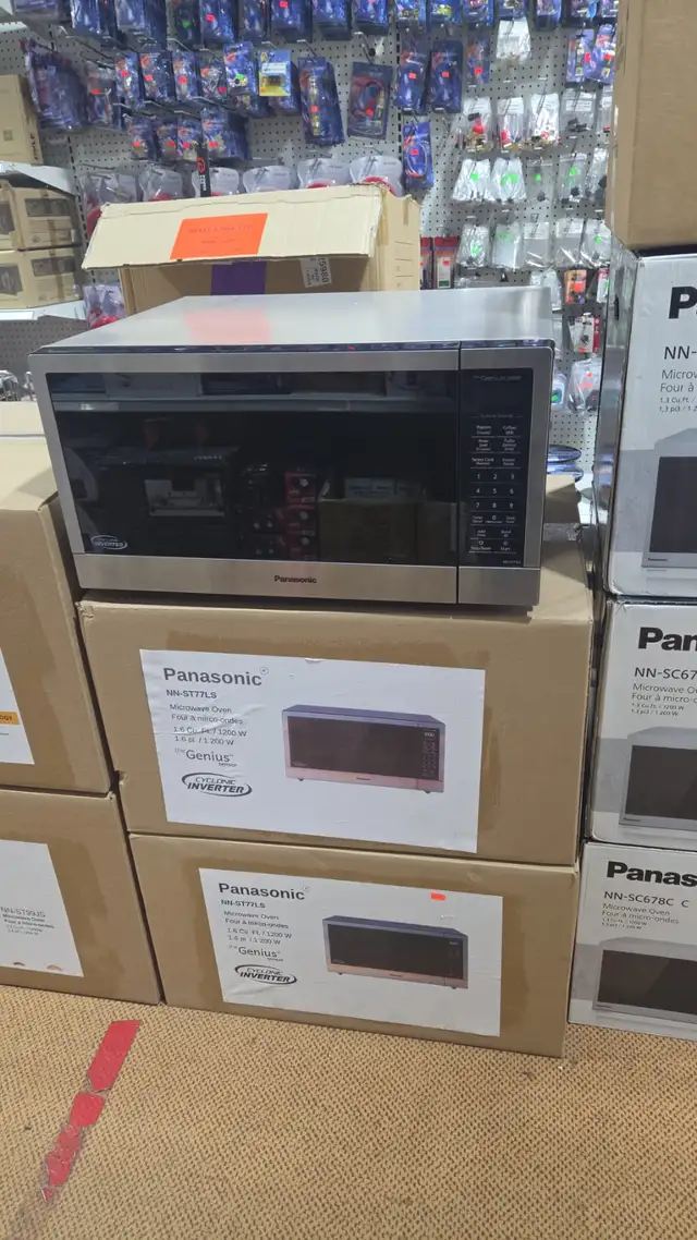 PANASONIC 1.6 CUFT MICROWAVE OVEN STAINLESS STEEL