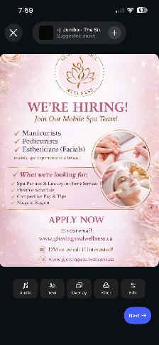 Join Our Mobile Spa Team – Hiring! Estheticians & Nail Techs