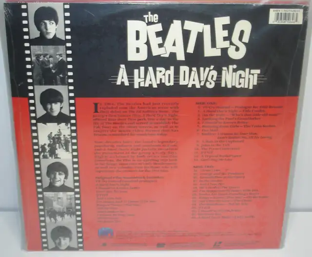 SEALED laserdisc The Beatles A Hard Day's Night - Photo 2