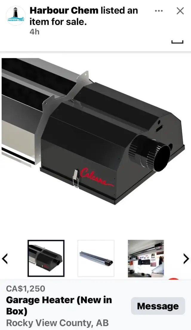 Calcana Garage Heater 40,000 BTU