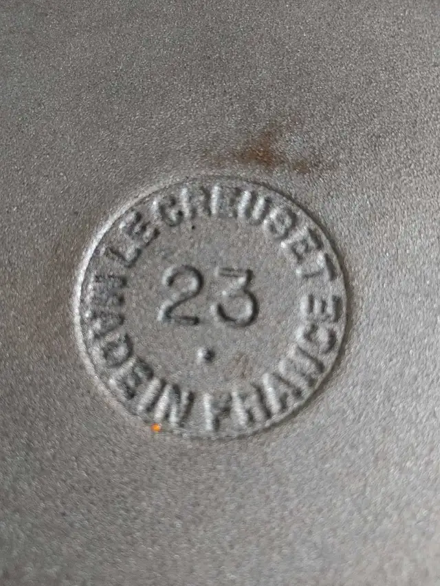Poêlon ( skillet ) LE CREUSET  # 23 ( fonte émaillée) France - Photo 2