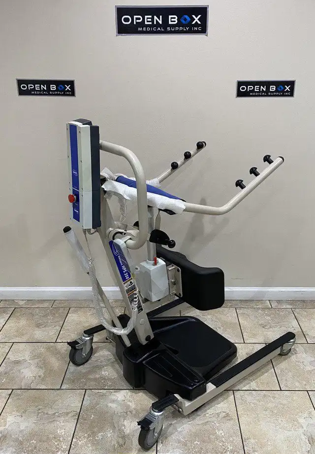 sit to stand lift come with sling new batteries 1000