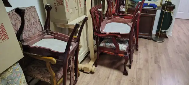 STUNNING&RARE12FTX46'3PEDESTAL DINING TABLE SOLID MAHOG 12CHAIRS - Photo 8