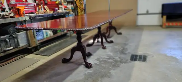 STUNNING&RARE12FTX46'3PEDESTAL DINING TABLE SOLID MAHOG 12CHAIRS - Photo 9