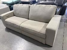 Fabric triple power reclining sofa