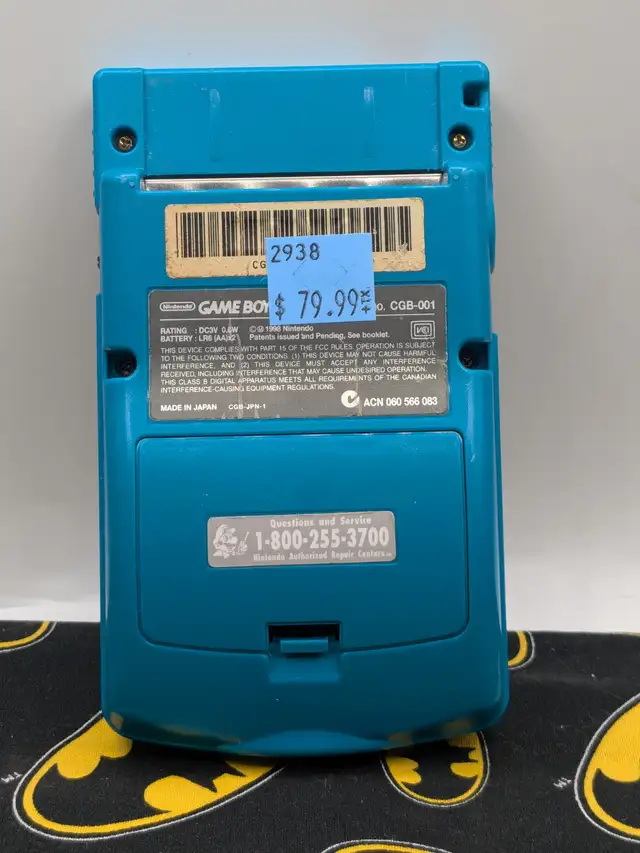 Nintendo Gameboy Color Teal No Sound (#2938) - Photo 2