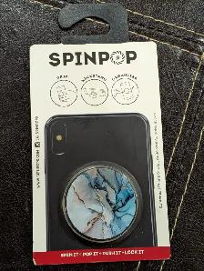 NEW Spinpop Phone Grip (with adhesive extra sticker) Marble Look