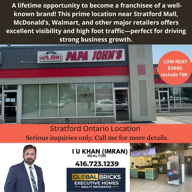 Papa John' Pizza for Sale