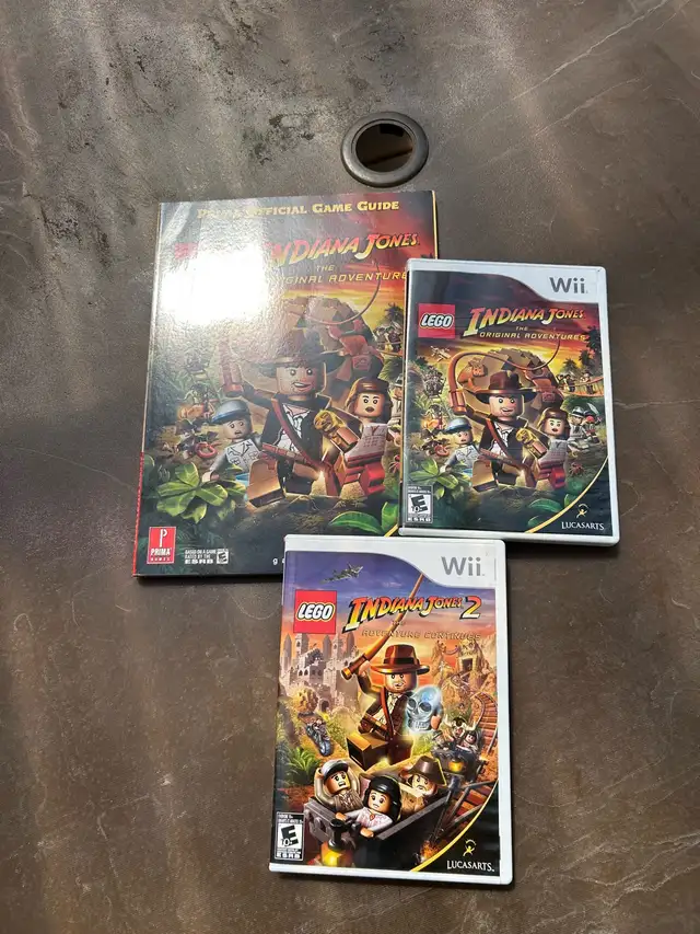 Lego Indiana Jones 1 & 2 Games for Nintendo Wii