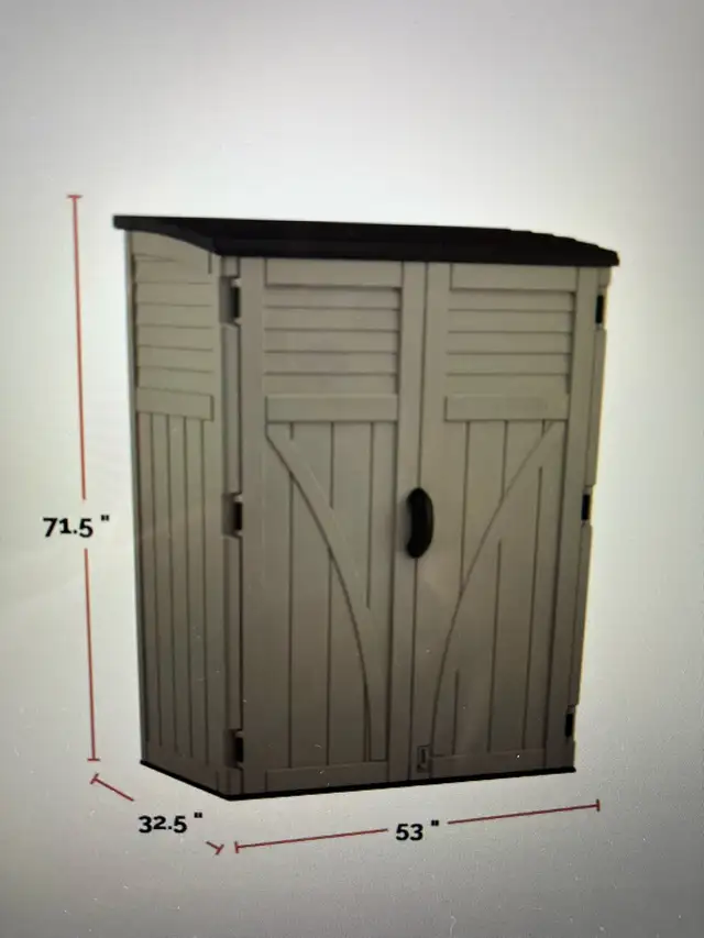 cabanon /remise de rangement verticale