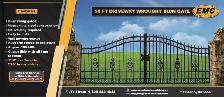 Wrought Iron Gate 20FT – Floral Artwork