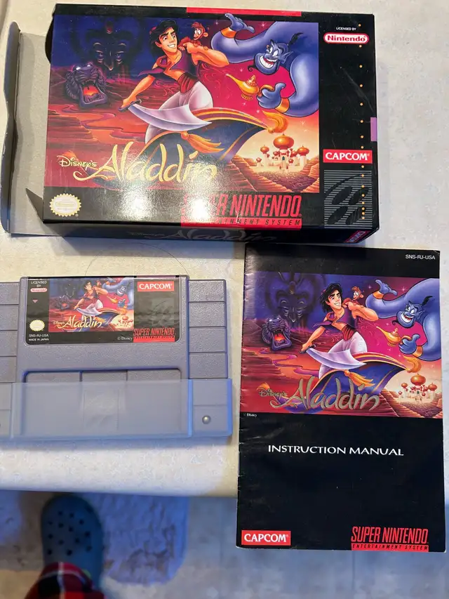 Disneys Aladdin Game for Super Nintendo